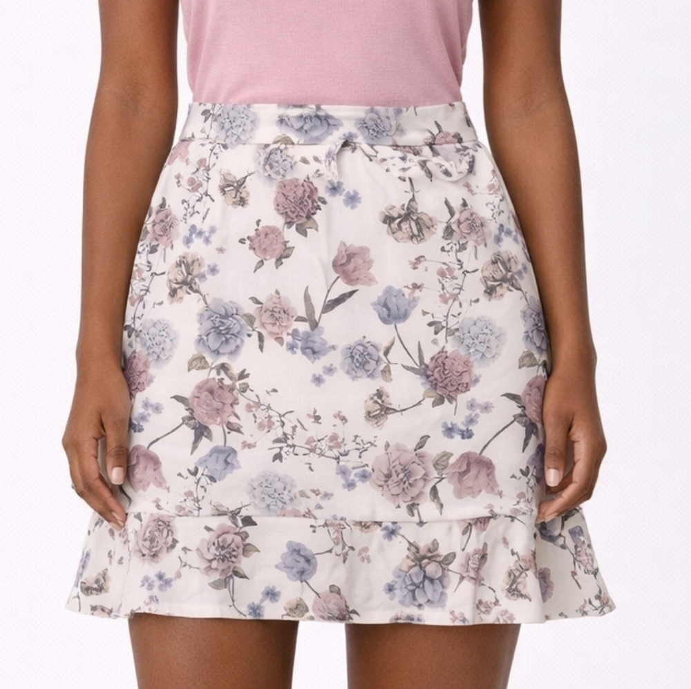 Floral Print Women's Skirt